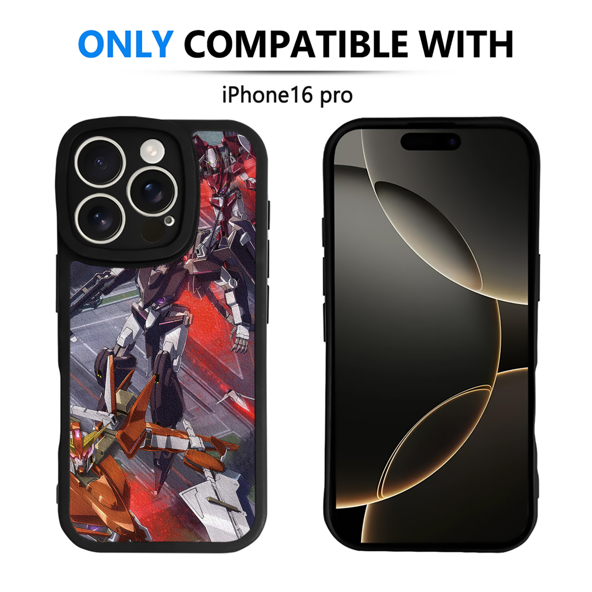 （画像用） 機動戦士ガンダム Mobile Suit Gundam 【iPhone 16シリーズ対応】シリコンスマホケース（レザー調） 材質：シリコン